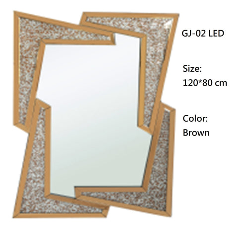 Gold Mirror with LED