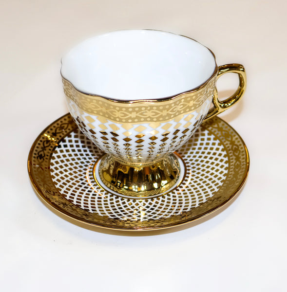 12pc Tea set Gold MI-0000XG04