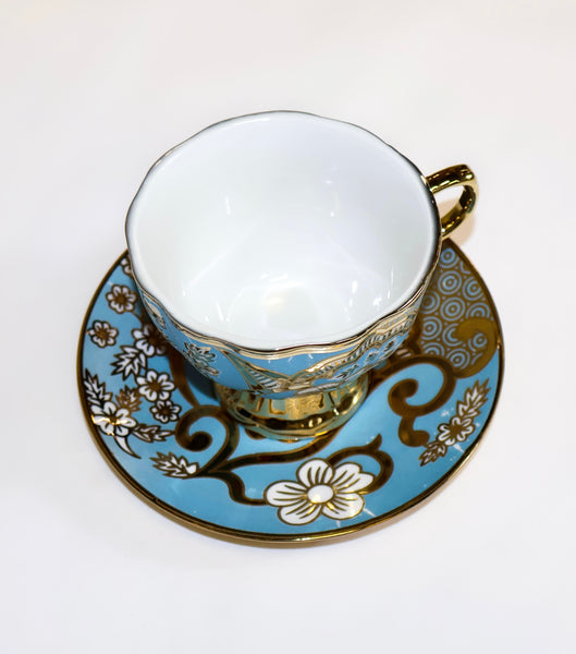 12pc Tea set Blue MI-0000XG01