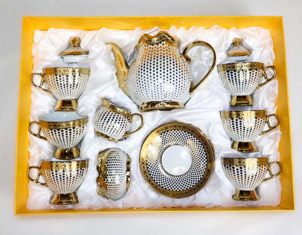 15pc Tea set Gold MI-0000T04