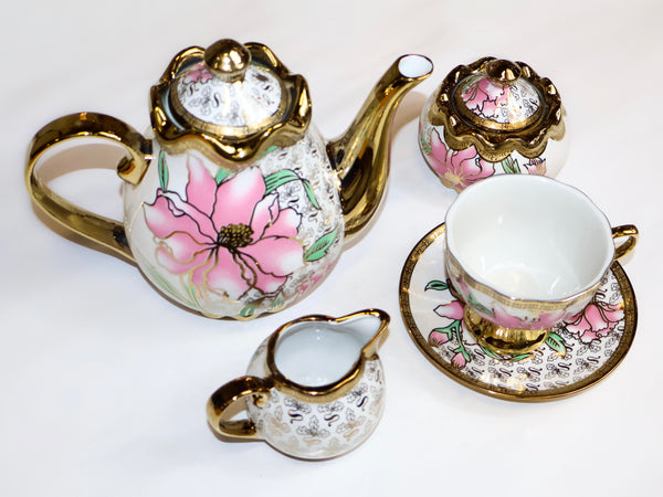 15pc Tea set Pink MI-0000T02