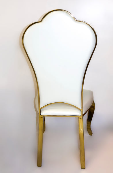 White and Gold Dining Room Chairs