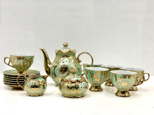 15pc Tea set Green MI-0000T03