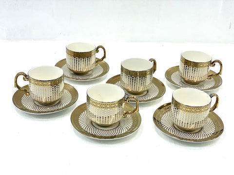 12pc Gold Coffee Set MI-0000C1856