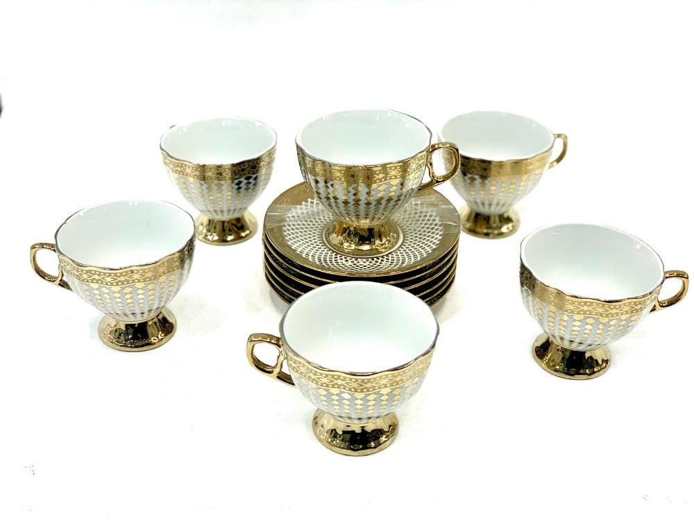 12pc Tea set Gold MI-0000XG04