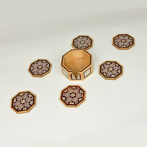 Hexagon Wooden Coasters