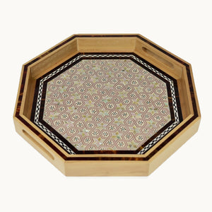 Small Hexagon Wooden Tray