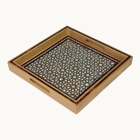 Large Square Wooden Tray