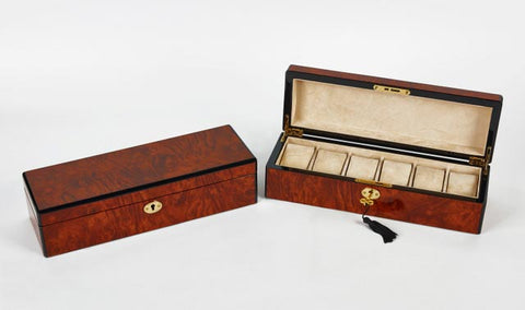 Dark Brown Wooden Watch Box