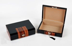 Black and Brown Wooden Jewelry Box
